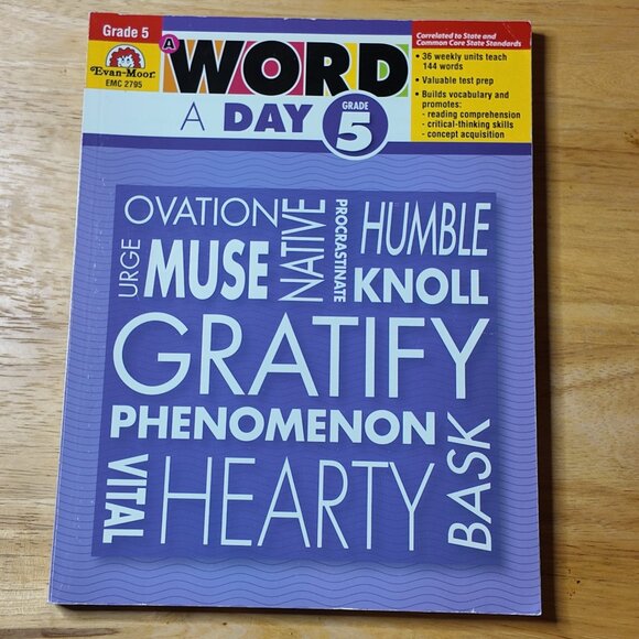 Evan-Moore Other - Word a Day ELA Homeschool workbook Grade 5